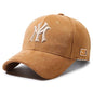 Modische Baseballkappe mit gestickten Buchstaben für Männer und Frauen, verstellbarer Unisex-Paar-passender Sonnenhut, trendige lässige Duck Bill Cap